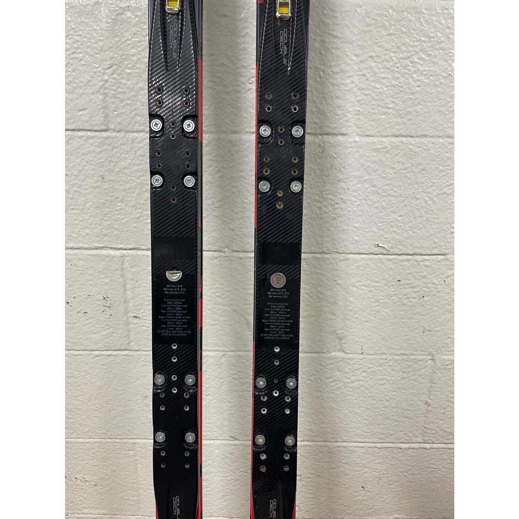 USED ATOMIC SKIS REDSTER DH DOUBLEDECK R50M 213CM AA0024946 USED