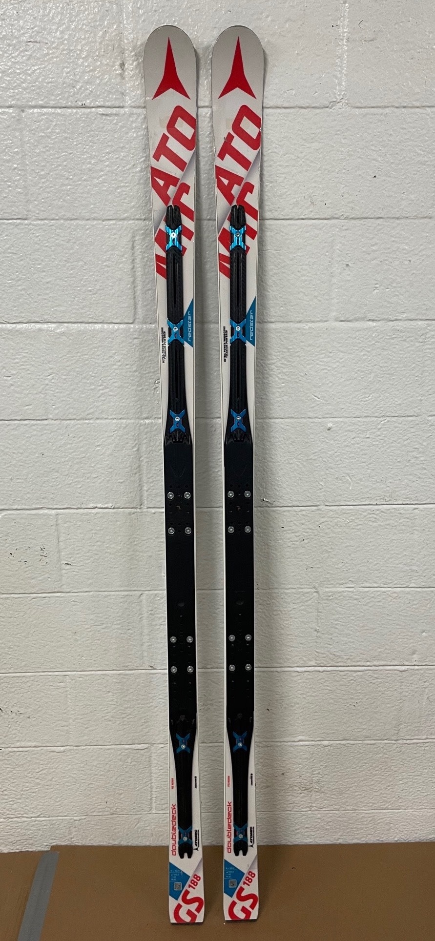 ATOMIC SKIS REDSTER GS DOUBLEDECK TI AA8604196 R30M 188CM USED 