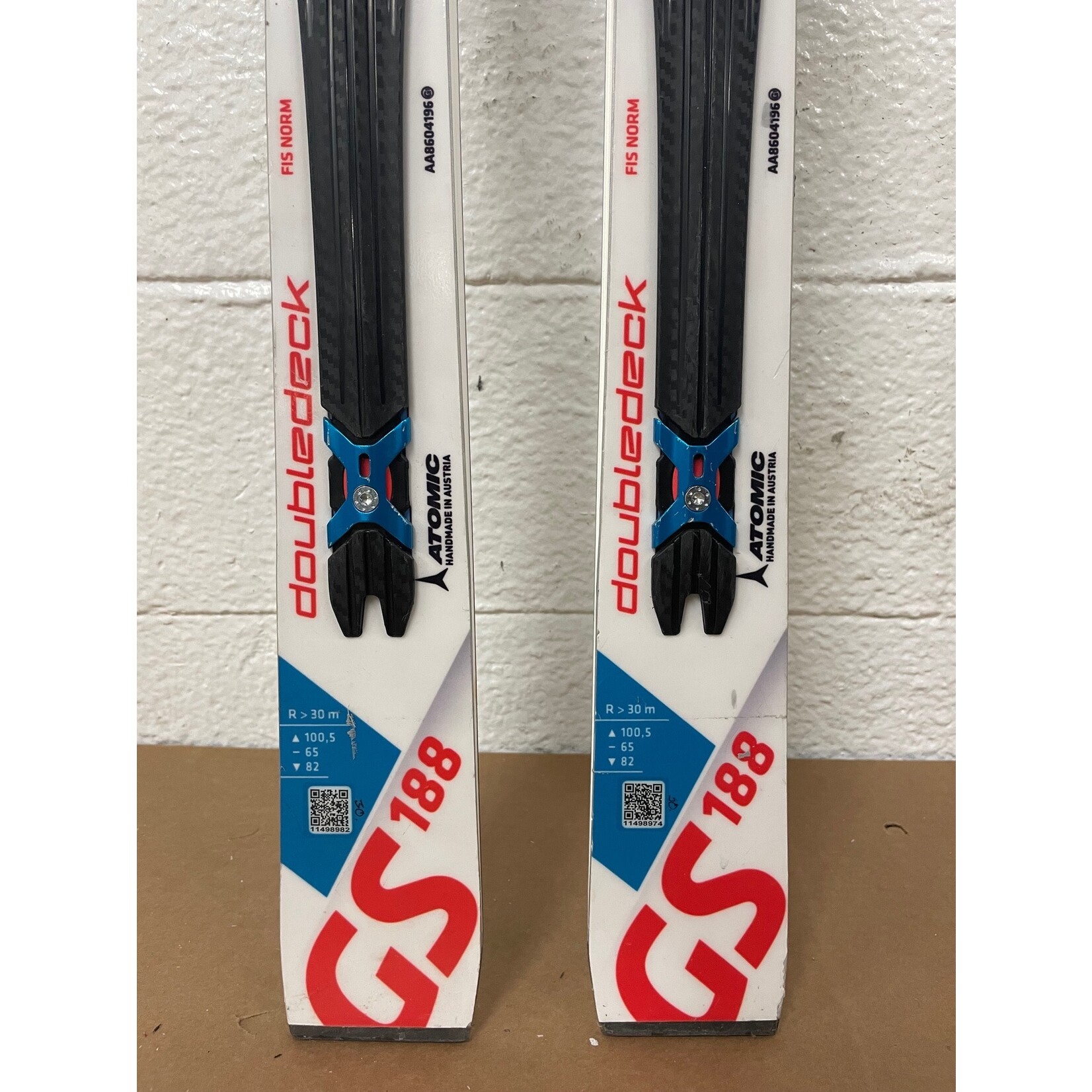 USED ATOMIC SKIS REDSTER GS DOUBLEDECK TI R30M 188CM AA8604196 USED