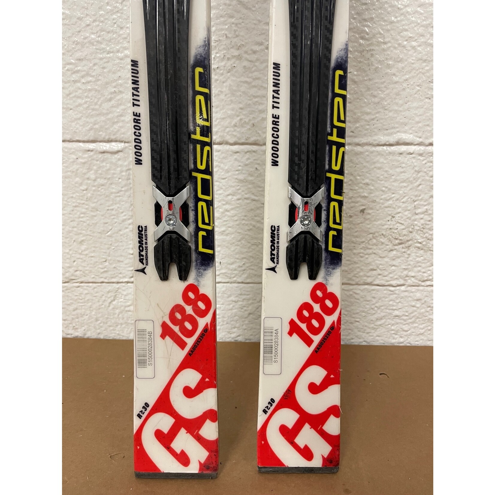 USED ATOMIC SKIS REDSTER GS DOUBLEDECK TI R30M 188CM AA0025230 USED