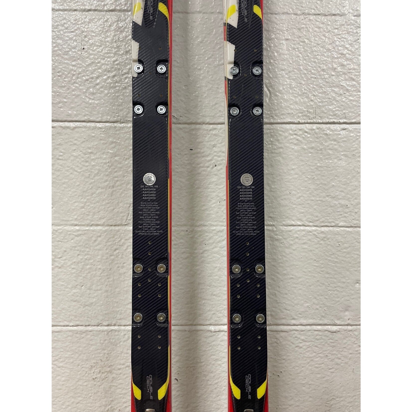 NEW ATOMIC SKIS REDSTER GS DOUBLEDECK TI R30M 183CM AA0024960 NEW