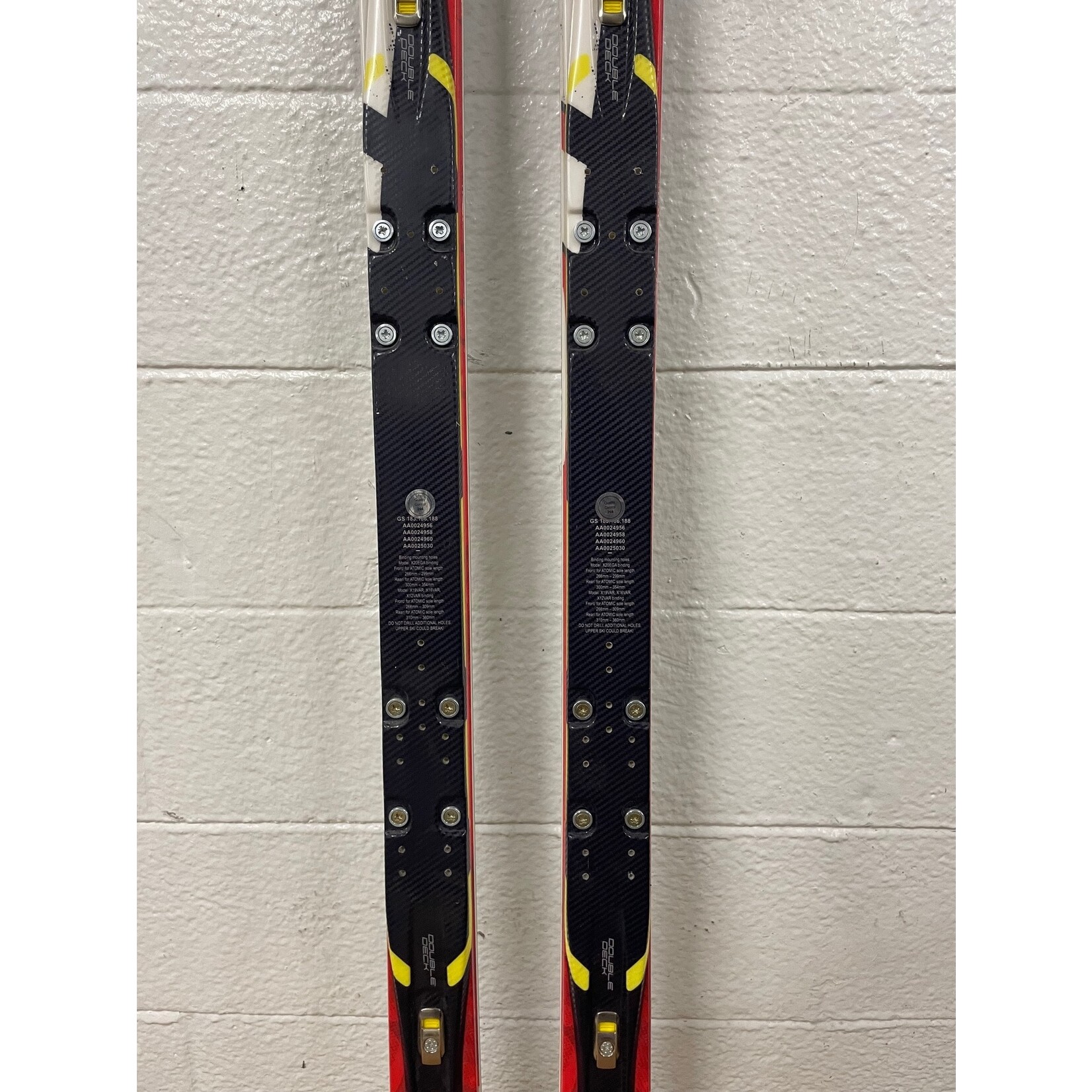 NEW ATOMIC SKIS REDSTER GS DOUBLEDECK TI R30M 188CM AA0024956 NEW