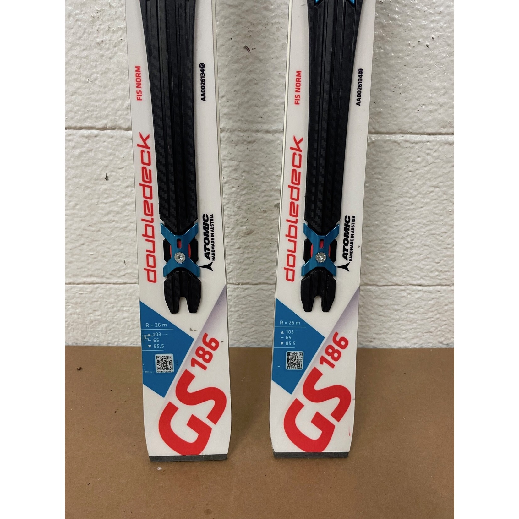 NEW ATOMIC SKIS REDSTER GS DOUBLEDECK TI R26M 186CM AA0026134 NEW
