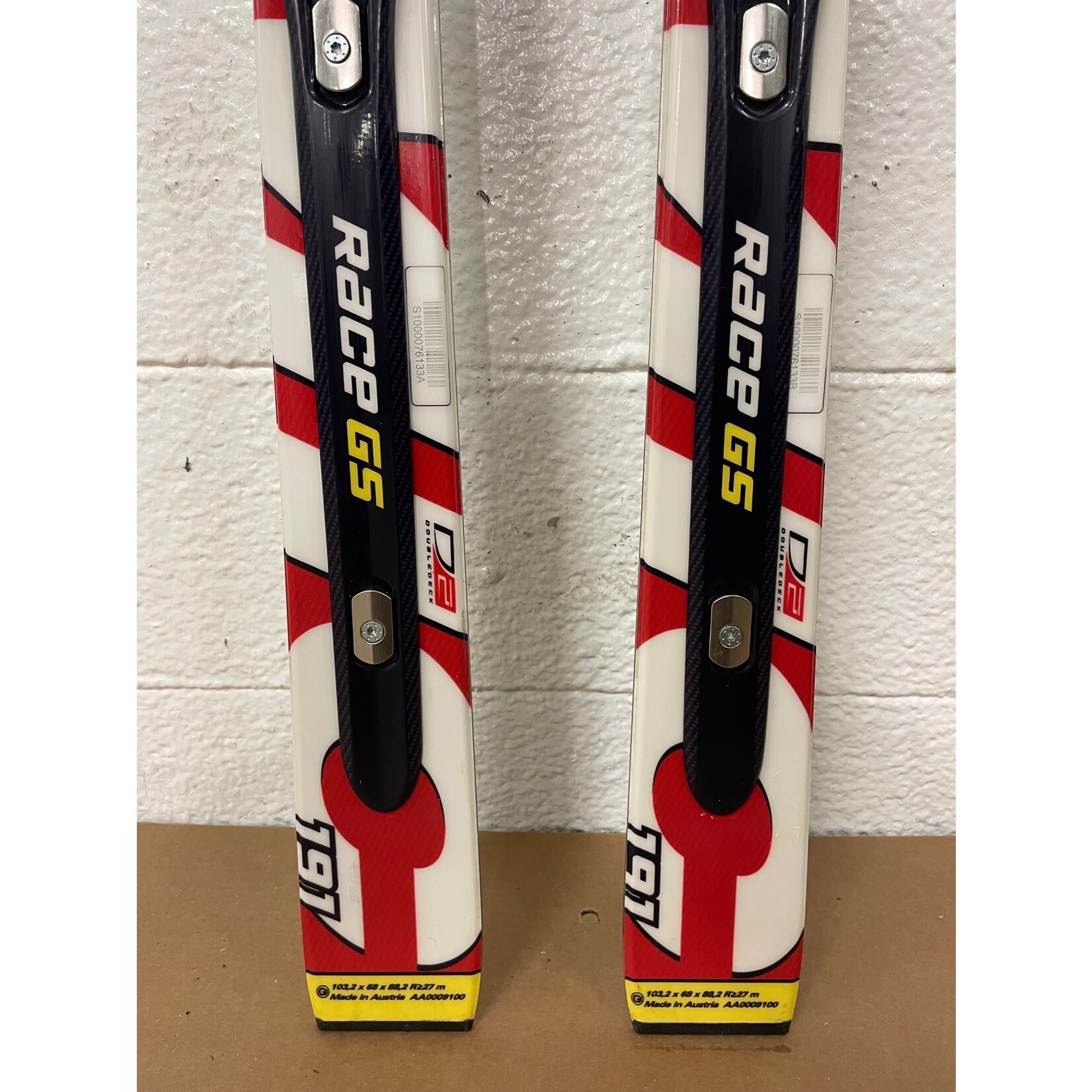 NEW ATOMIC SKIS RACE GS DOUBLEDECK D2 TI R27M 191CM AA0009100 NEW