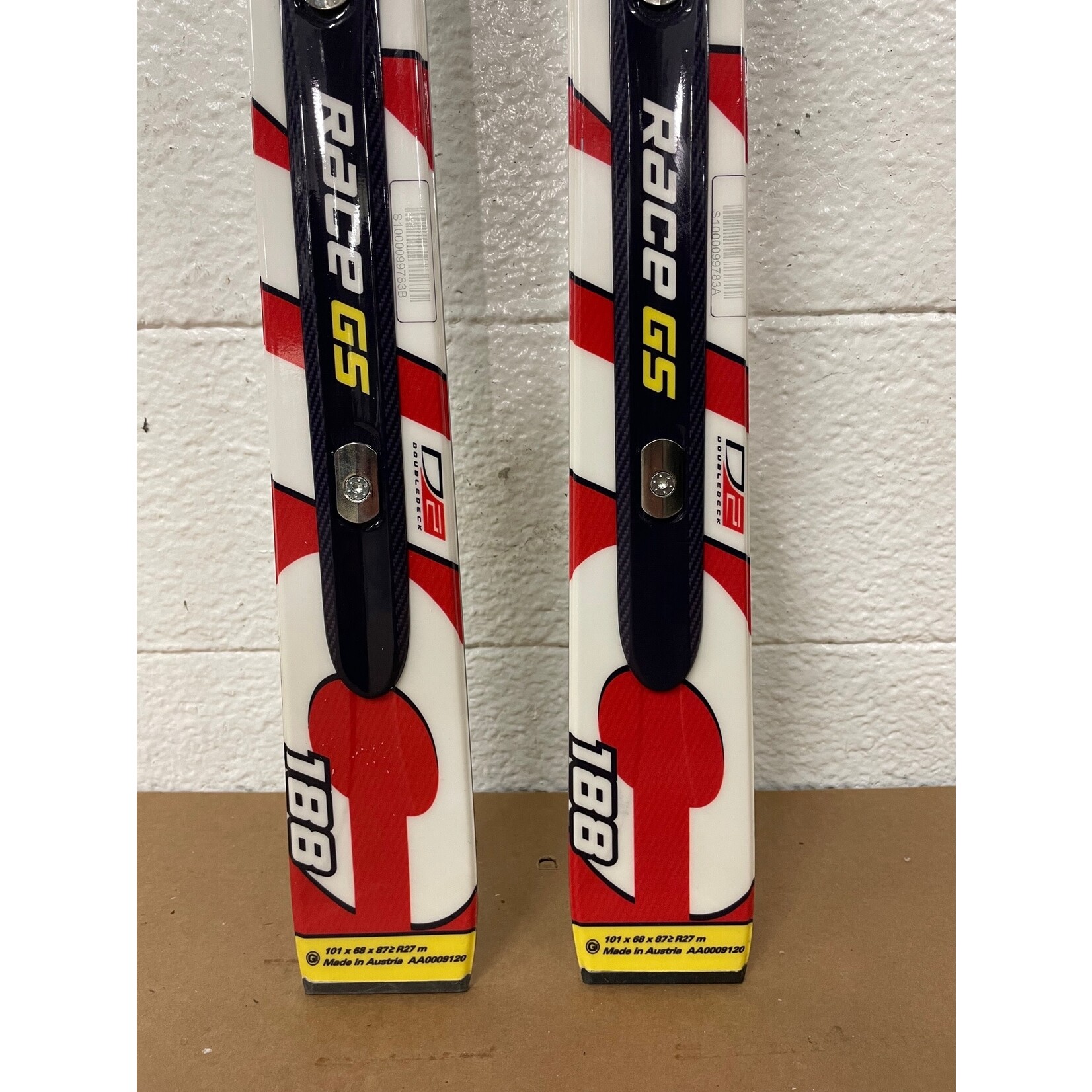 NEW ATOMIC SKIS RACE GS DOUBLEDECK D2 TI R27M 188CM AA0009120 NEW