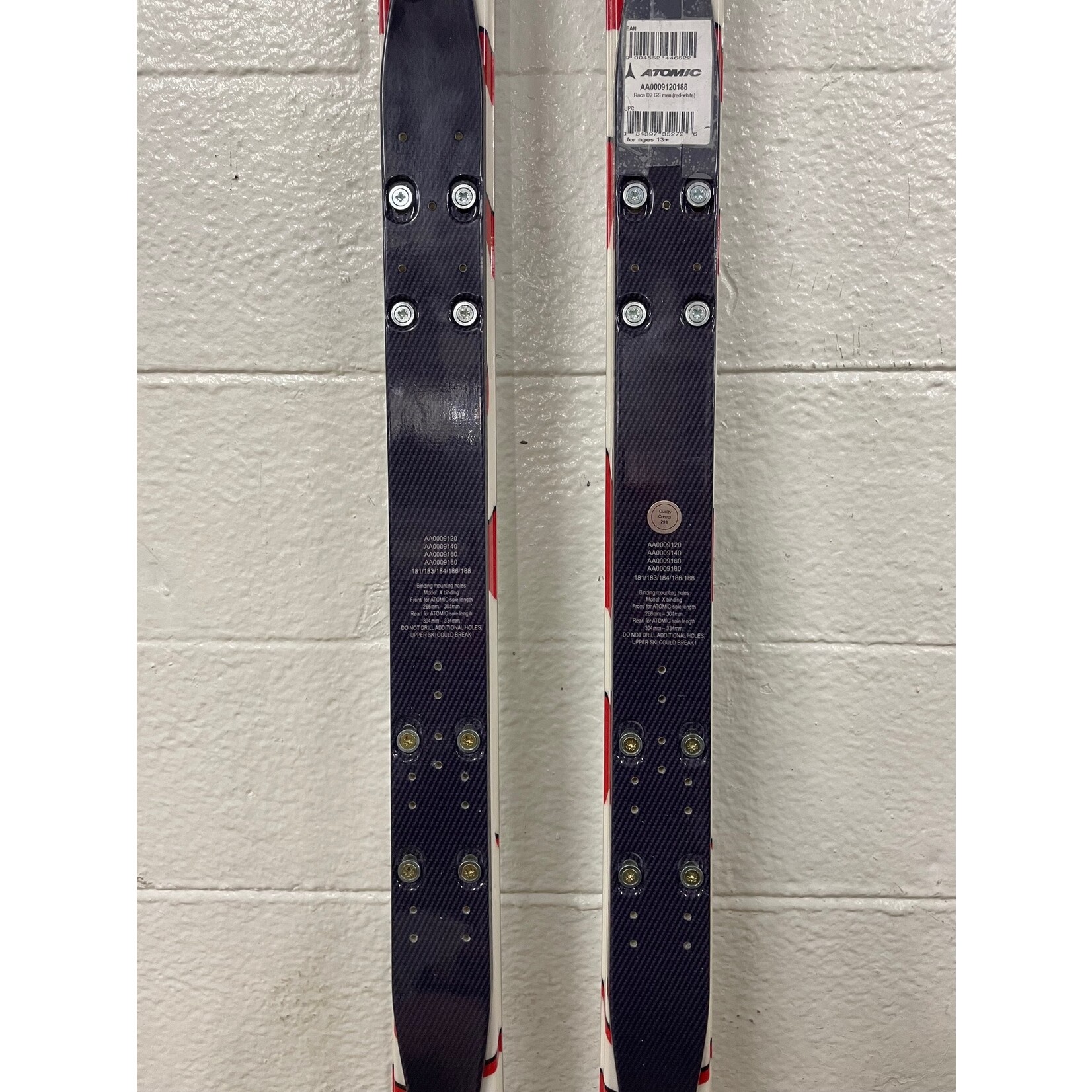 NEW ATOMIC SKIS RACE GS DOUBLEDECK D2 TI R27M 188CM AA0009120 NEW
