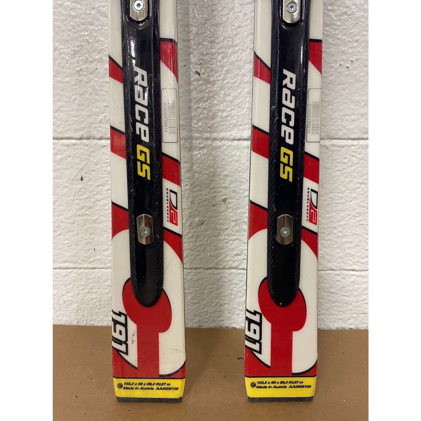 USED ATOMIC SKIS RACE GS DOUBLEDECK D2 TI R27M 191CM AA0009100 USED