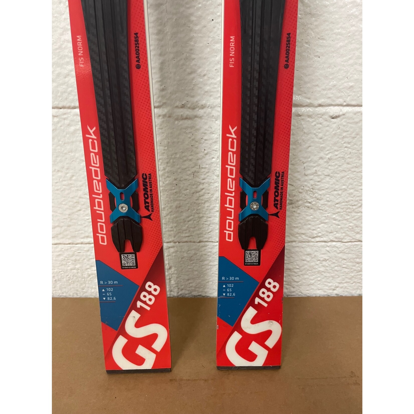 NEW ATOMIC SKIS REDSTER GS DOUBLEDECK TI R30M 188CM AA0025854 NEW