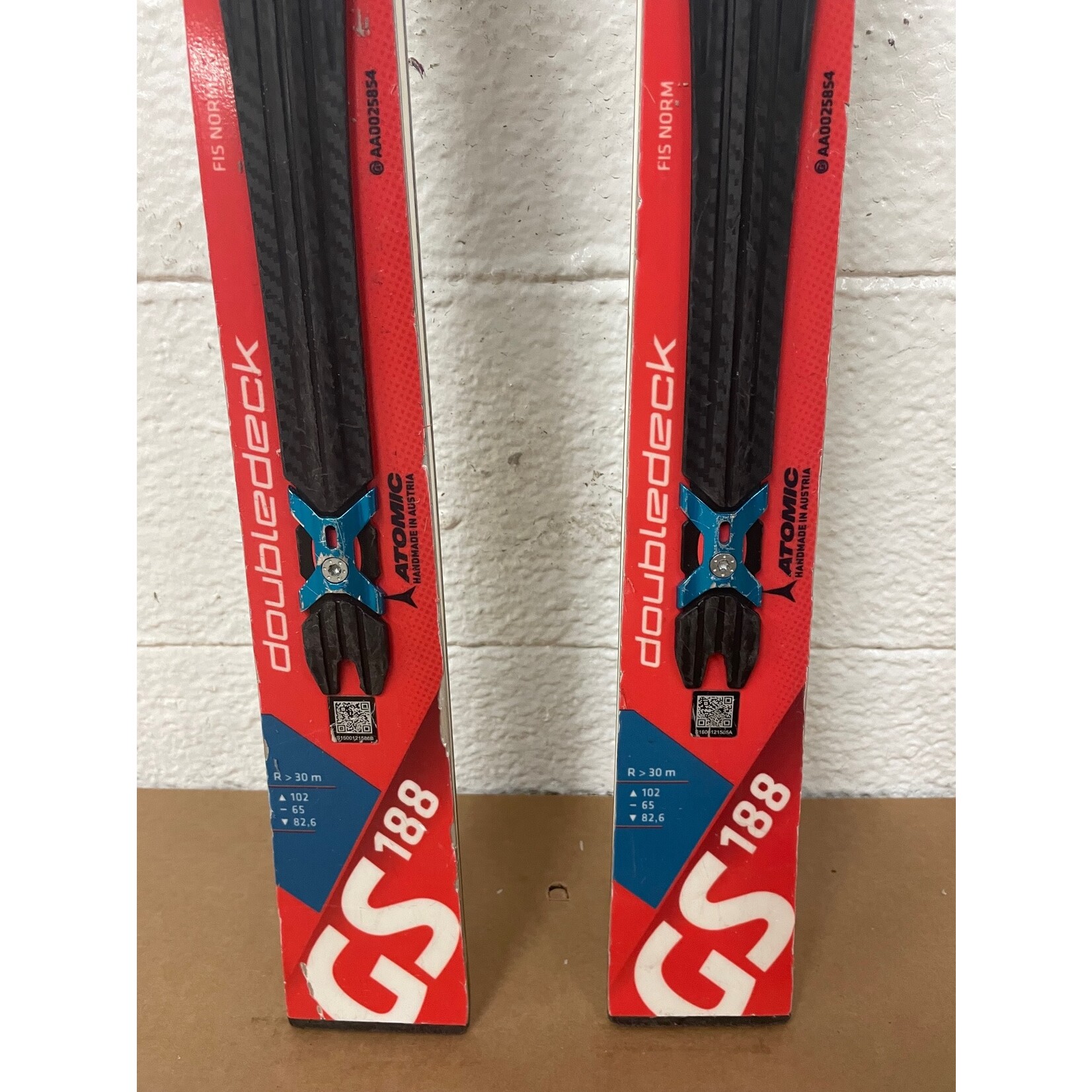 USED ATOMIC SKIS REDSTER GS DOUBLEDECK TI R30M 188CM AA0025854-1 USED
