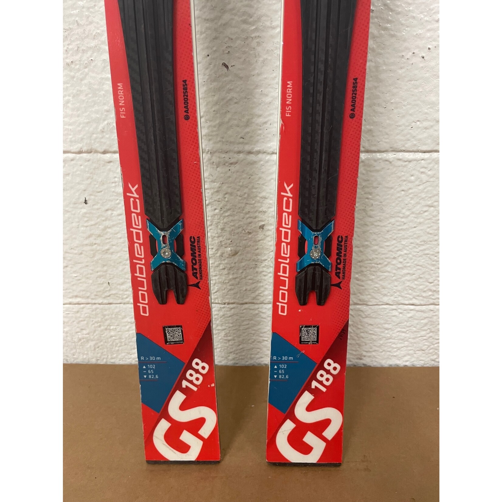 USED ATOMIC SKIS REDSTER GS DOUBLEDECK TI R30M 188CM AA0025854-2 USED