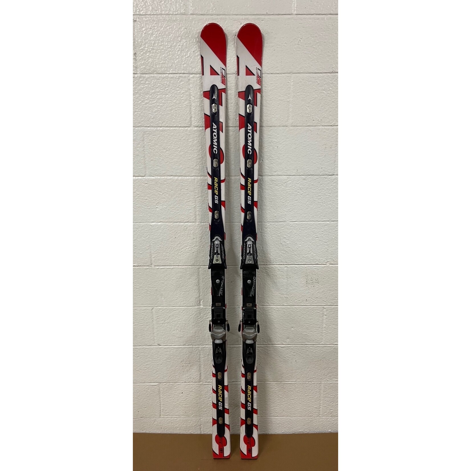 USED ATOMIC SKIS RACE GS D2 R27M 191CM A115120 + RACE 10/18 METAL USED