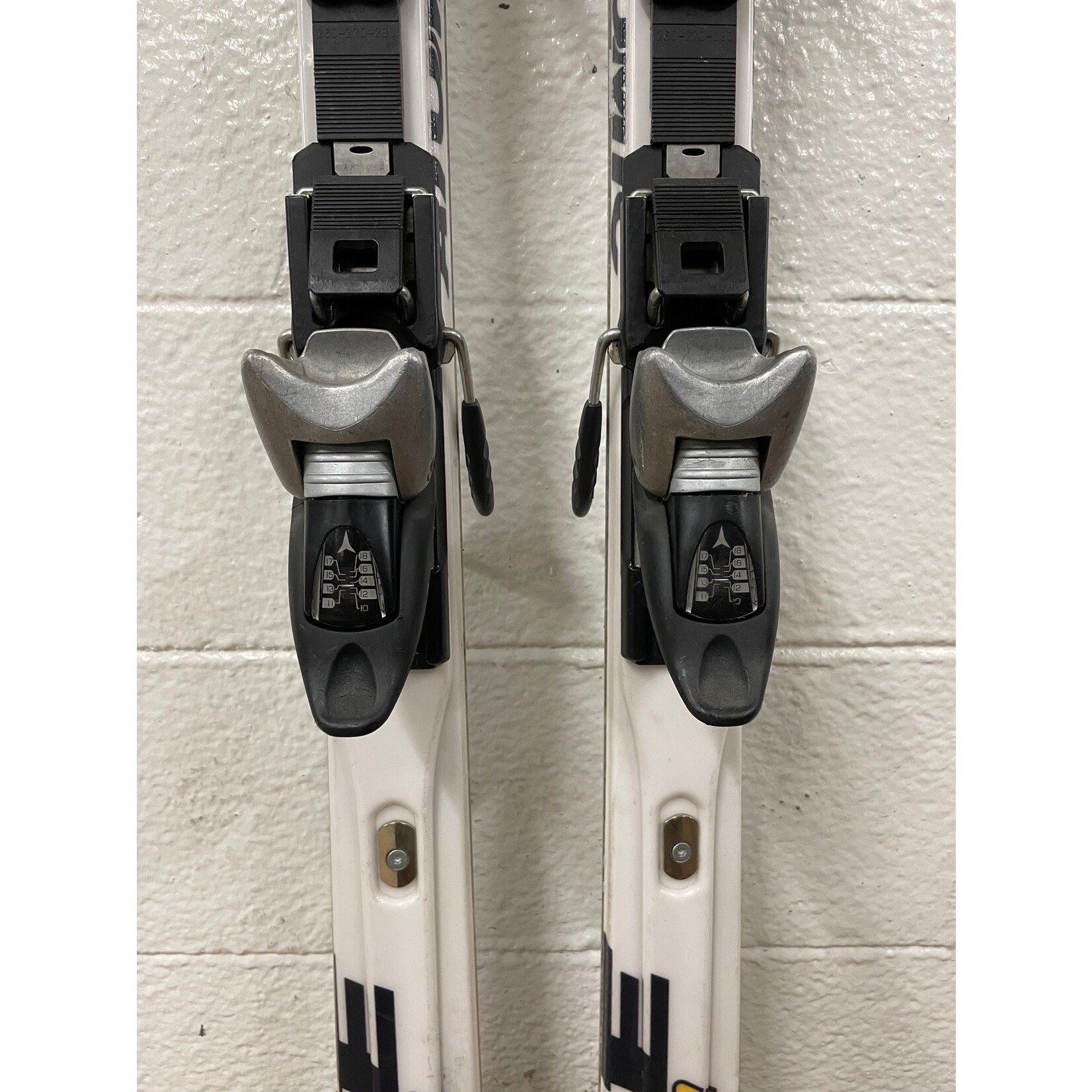 USED ATOMIC SKIS RACE GS12 DOUBLEDECK TI R27M 191CM A085050 + ATOMIC RACE10/18 METAL USED