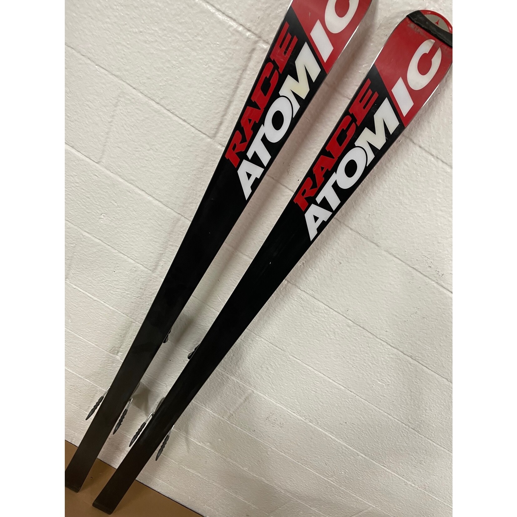 USED ATOMIC SKIS RACE GS12 DOUBLEDECK TI R27M 191CM A085050 + ATOMIC RACE10/18 METAL USED