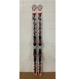 USED ATOMIC SKIS RACE GS DOUBLEDECK D2 TI R27M 190CM AA0009100 + ATOMIC X18 USED