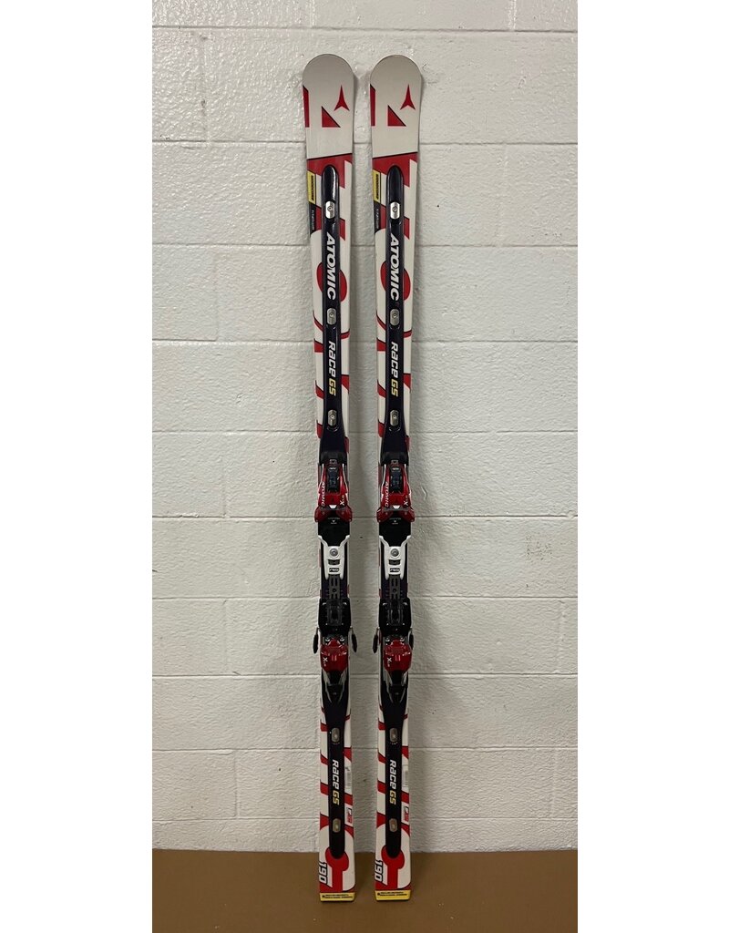 USED ATOMIC SKIS RACE GS DOUBLEDECK D2 TI R27M 190CM AA0009100 + ATOMIC X18 USED