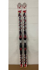 USED ATOMIC SKIS RACE GS DOUBLEDECK D2 TI R27M 186CM AA0009140 + ATOMIC X18 USED