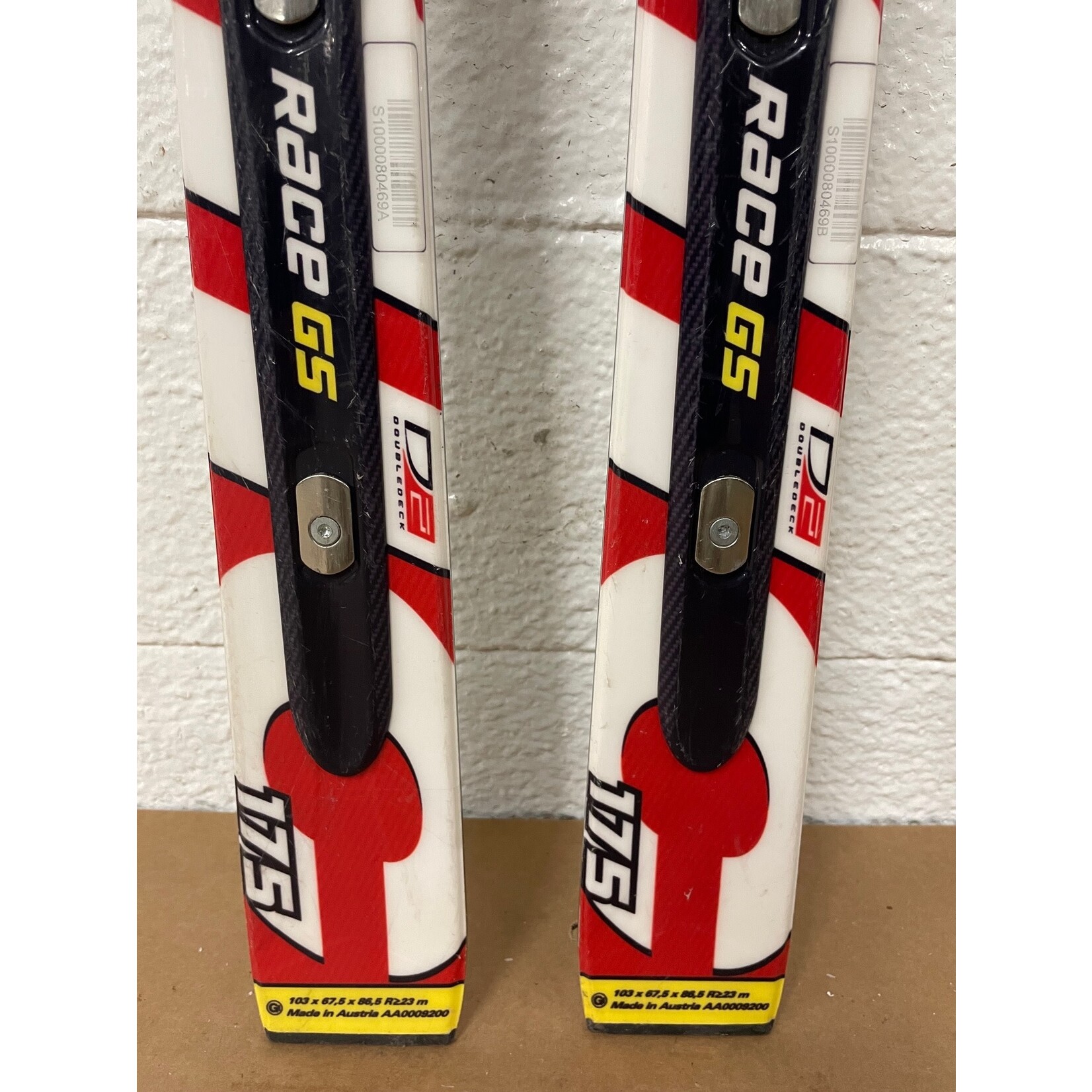 USED ATOMIC SKIS RACE GS DOUBLEDECK D2 TI JR R23M 175CM AA0009200 USED