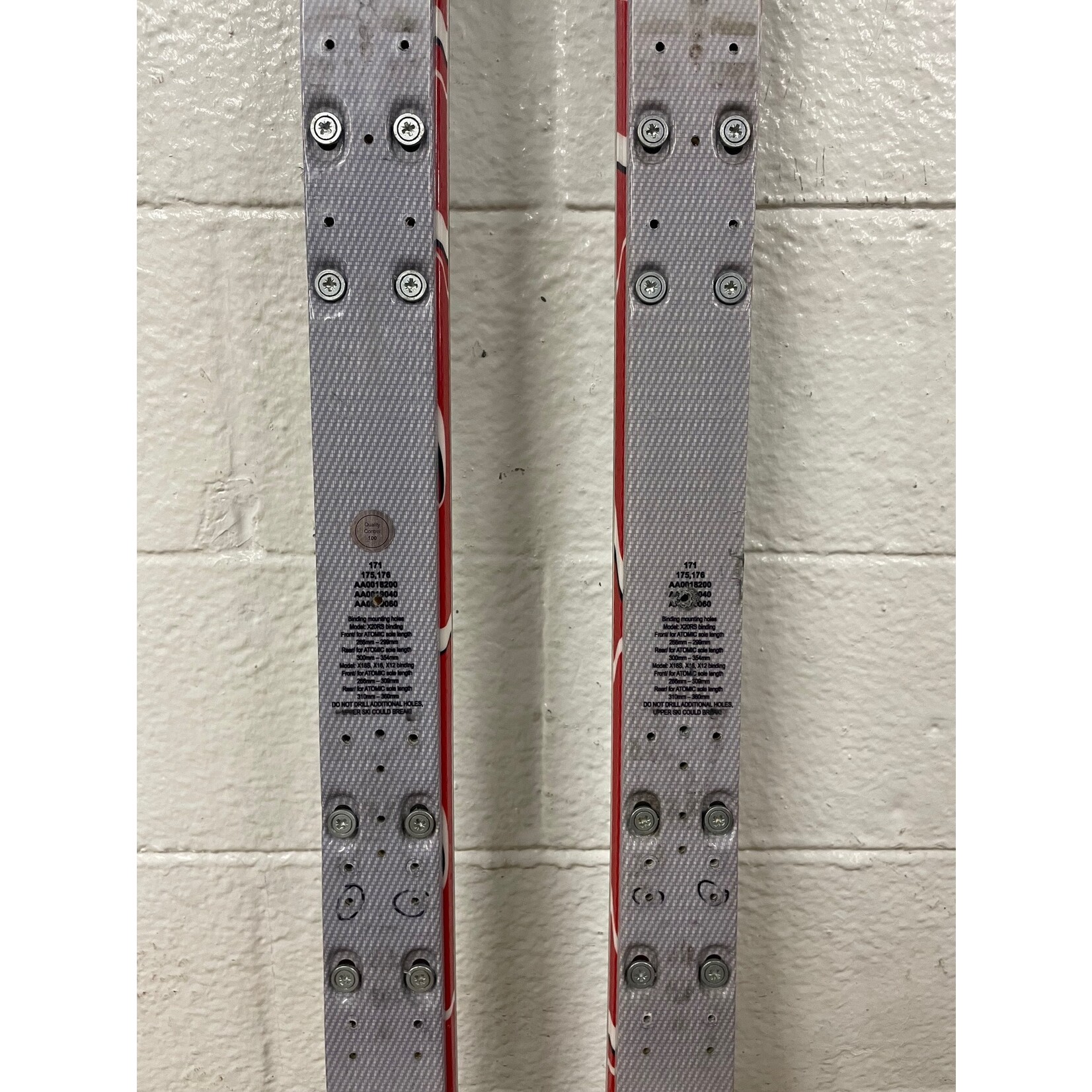 USED ATOMIC SKIS RACE GS DOUBLEDECK D2 TI JR R23M 175CM AA0018200 USED