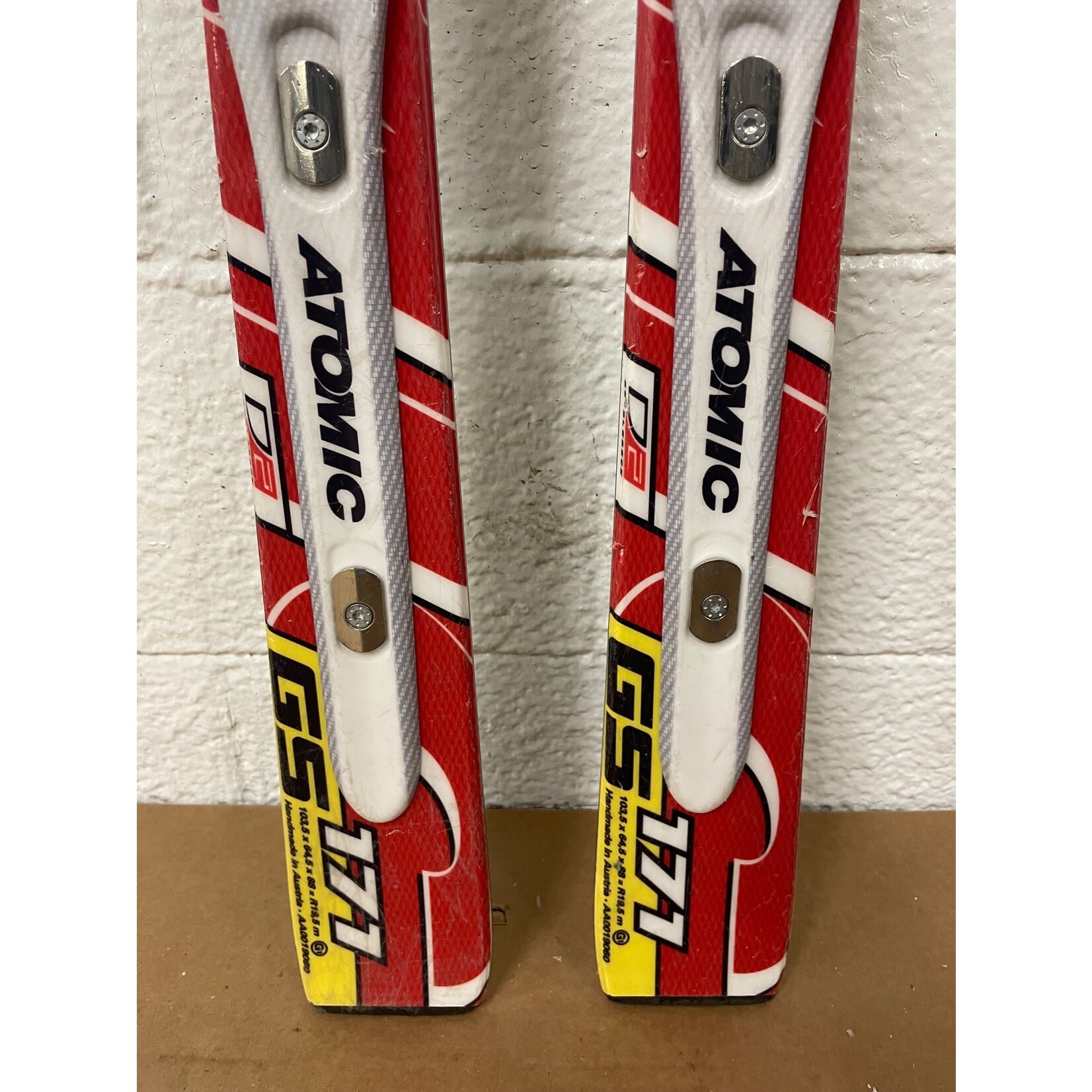 USED ATOMIC SKIS RACE GS DOUBLEDECK D2 TI JR R19.5M 171CM AA0019060 USED
