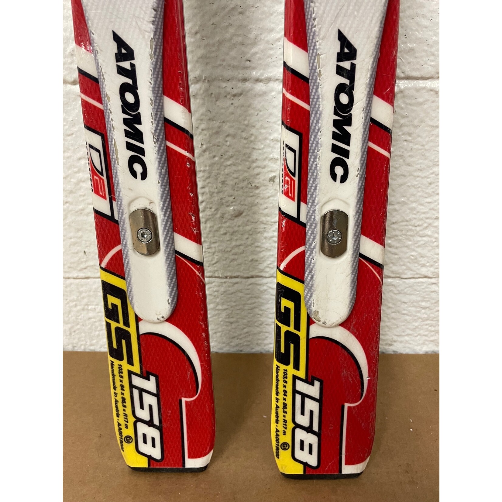 USED ATOMIC SKIS RACE GS DOUBLEDECK D2 TI JR R17M 158CM AA0019080 USED