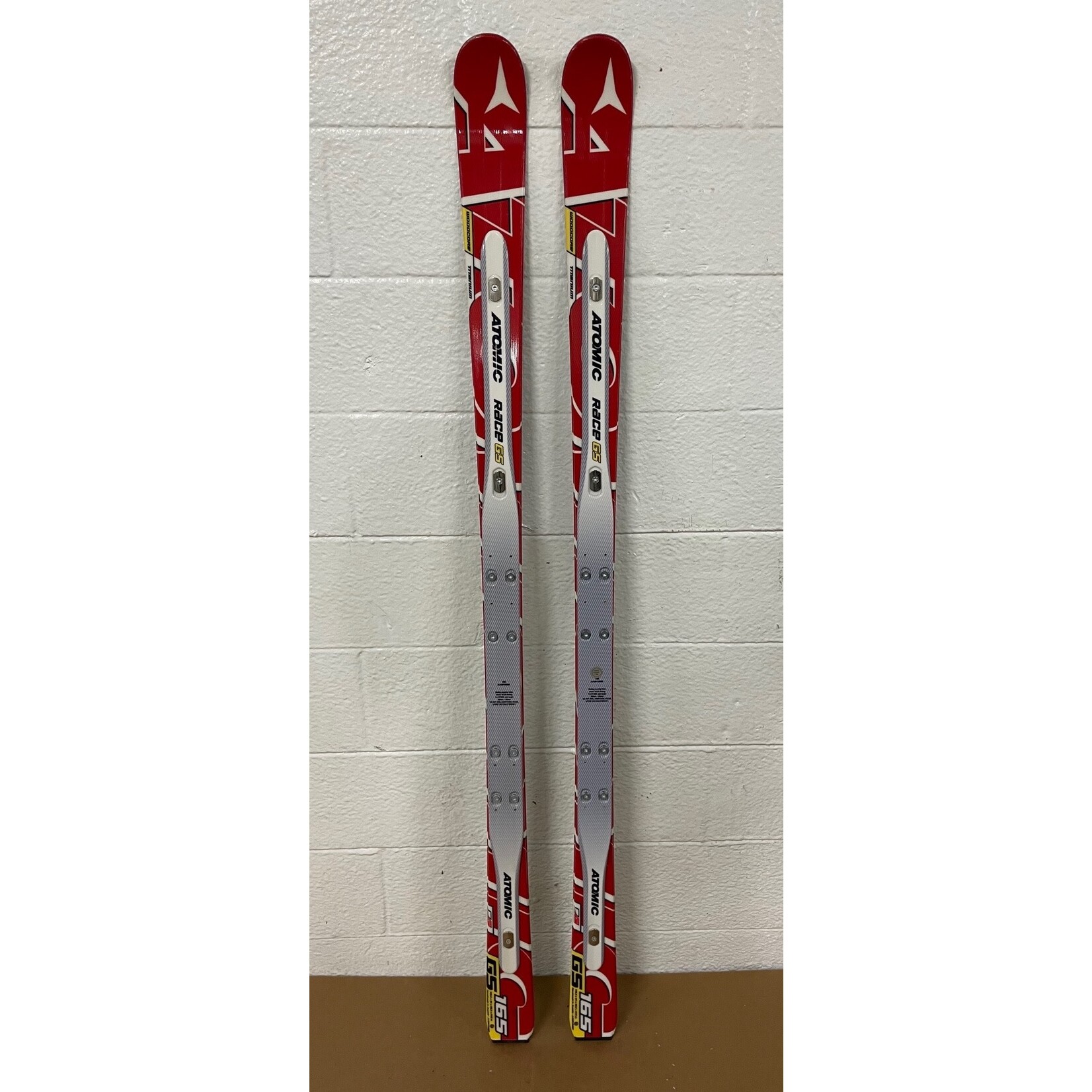 NEW ATOMIC SKIS RACE GS DOUBLEDECK D2 TI JR R18M 165CM AA0019080 NEW