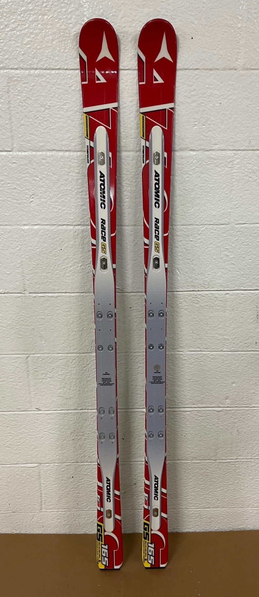 ATOMIC SKIS RACE GS DOUBLEDECK D2 TI JR R18M 165CM AA0019080 NEW