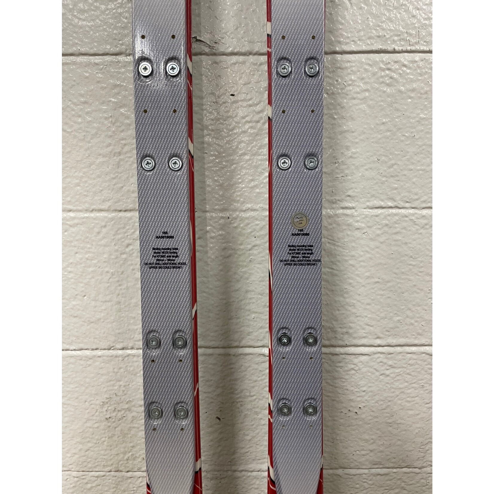 NEW ATOMIC SKIS RACE GS DOUBLEDECK D2 TI JR R18M 165CM AA0019080 NEW