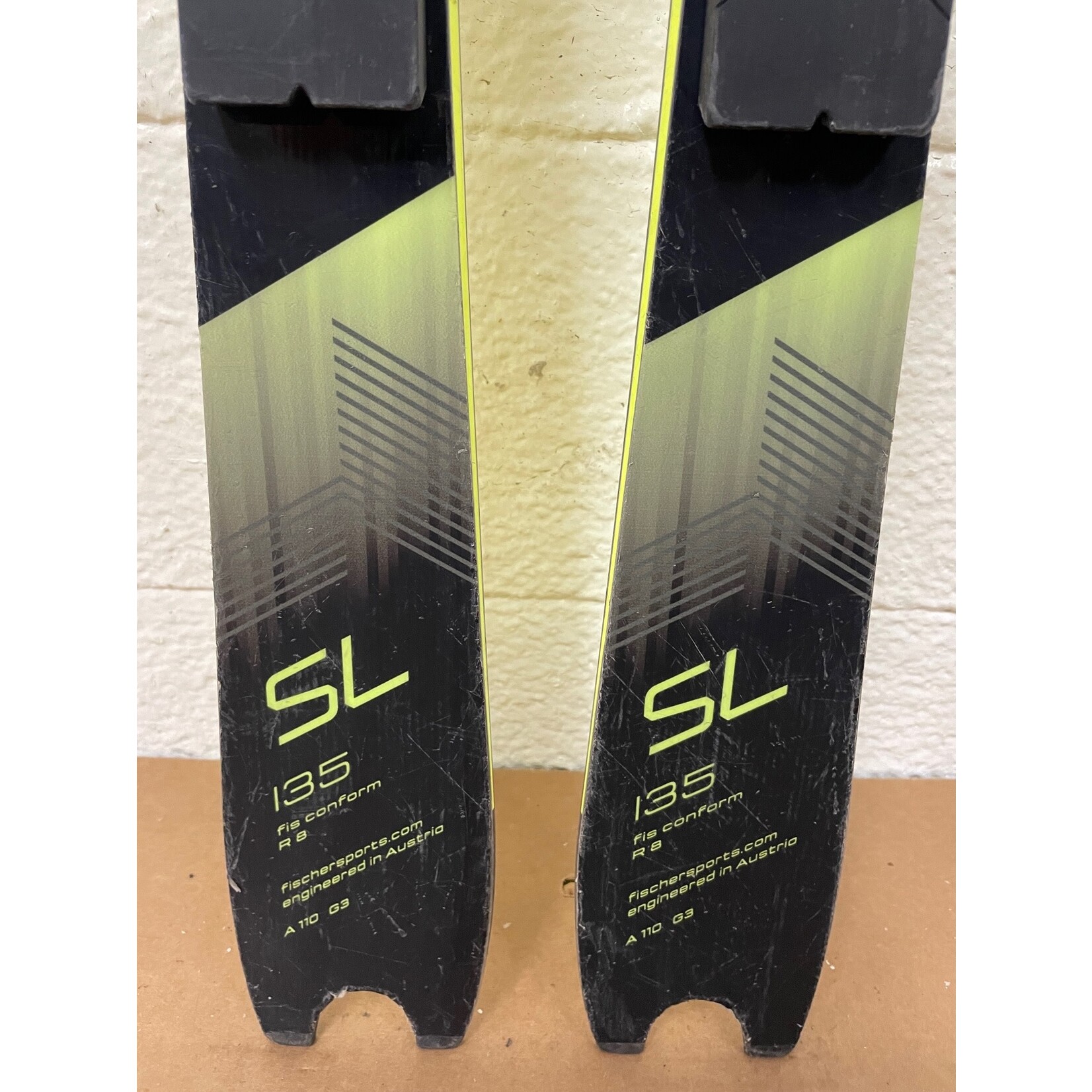 FISCHER USED FISCHER 2018 SKIS RC4 WC SL JR R8M 135CM A11017 USED