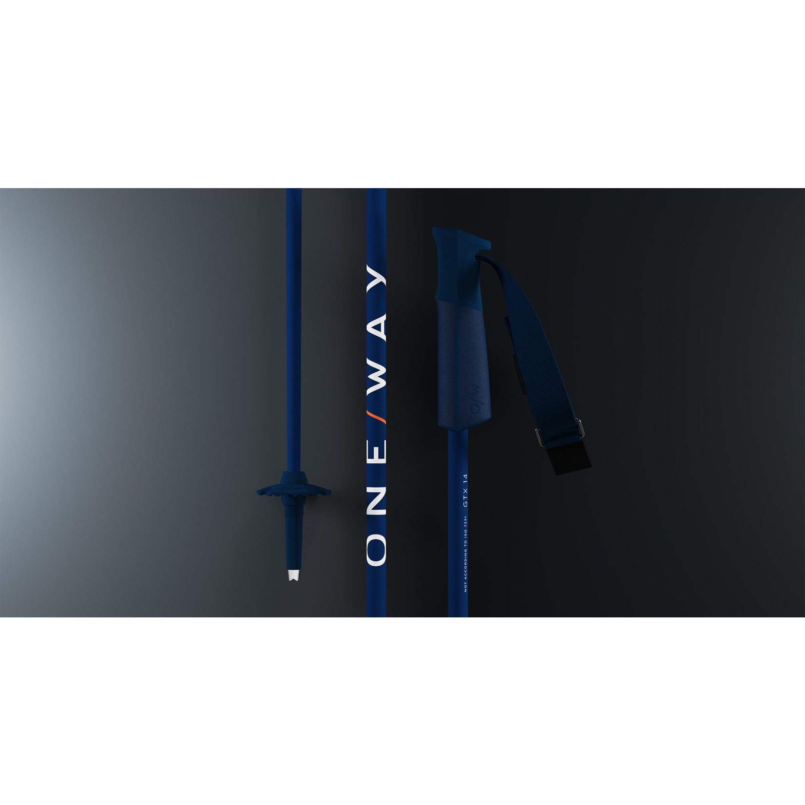 ONE WAY ONE-WAY SKI POLES GTX 14 NAVY KIT 140CM