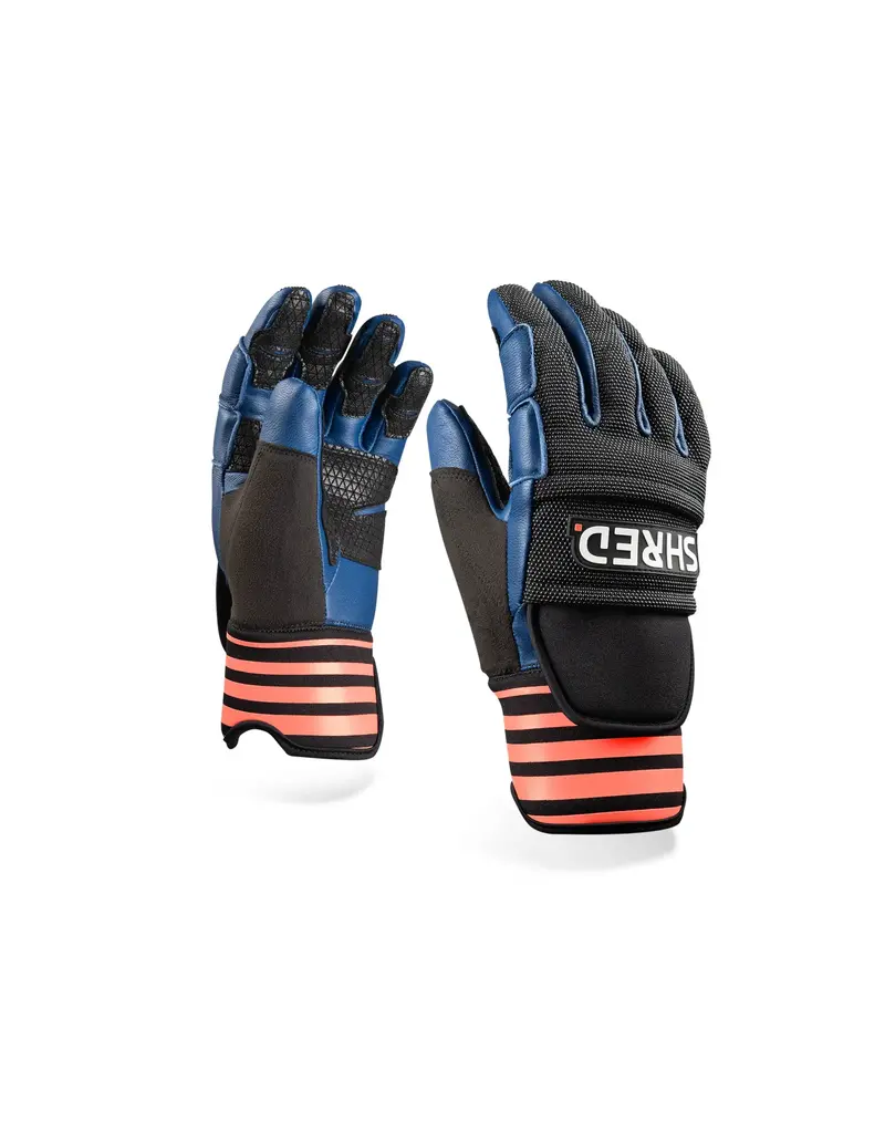 SHRED SHRED SKI GLOVES RACE PROTECTIVE GLOVES NAVY/RUST