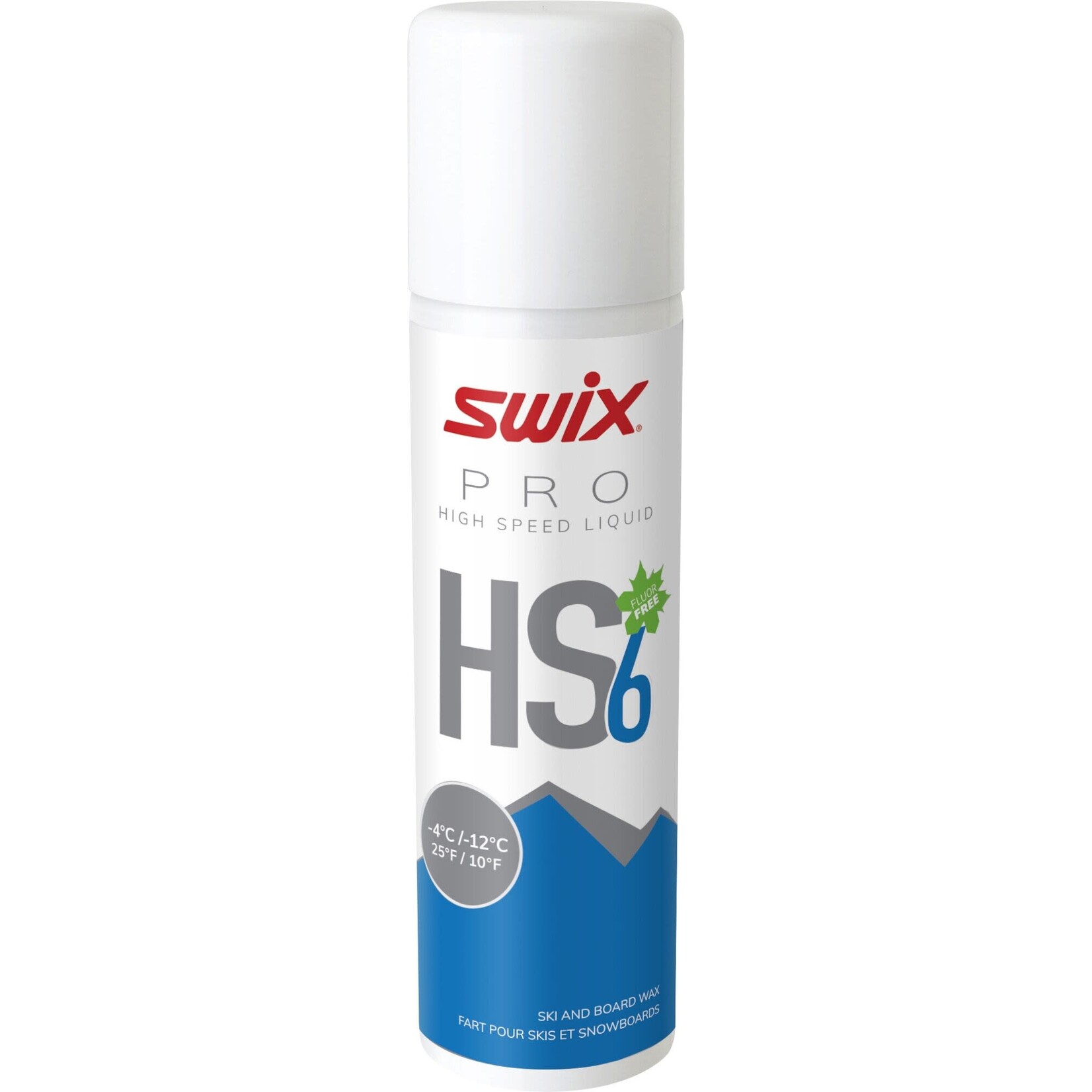 SWIX SWIX WAX PRO HIGH SPEED 6 LIQUID -12°C>-4°C/10°F>25°F 125ML HS6L