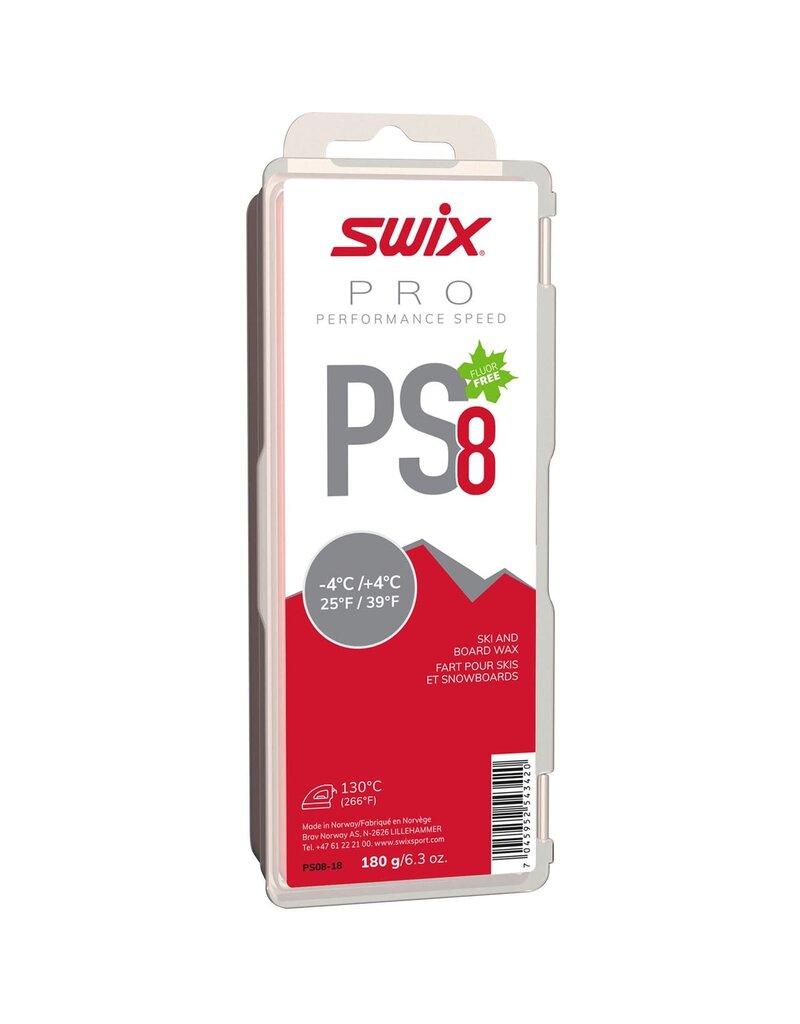 SWIX SWIX WAX PRO PERFORMANCE SPEED 8 RED -4°C/4°C 180G PS8