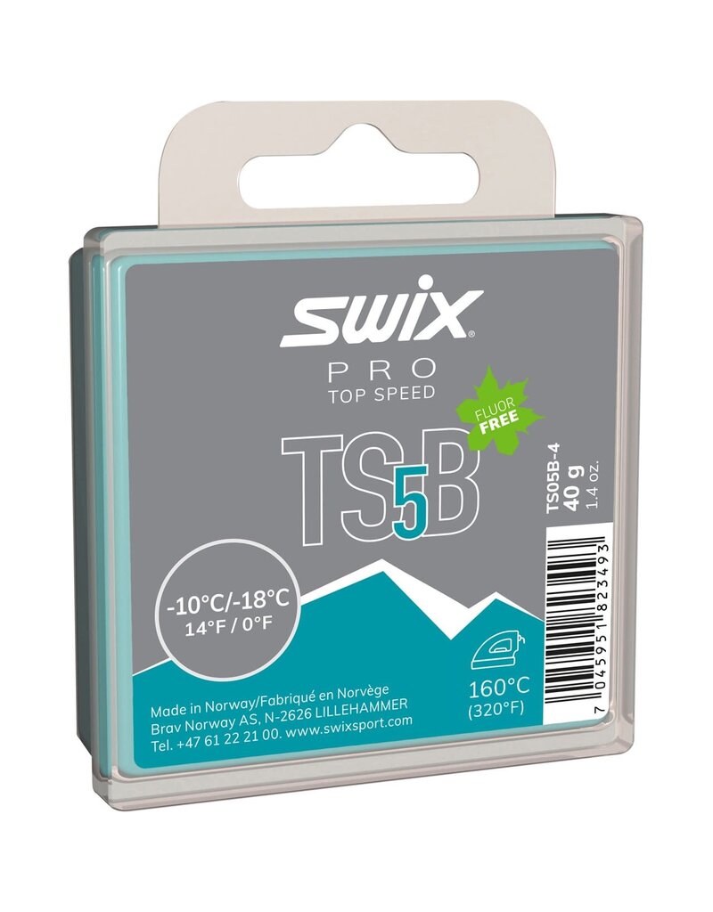 SWIX SWIX WAX PRO TOP SPEED 5 BLACK -18°C>-10°C/0°F>14°F 40G TS5B
