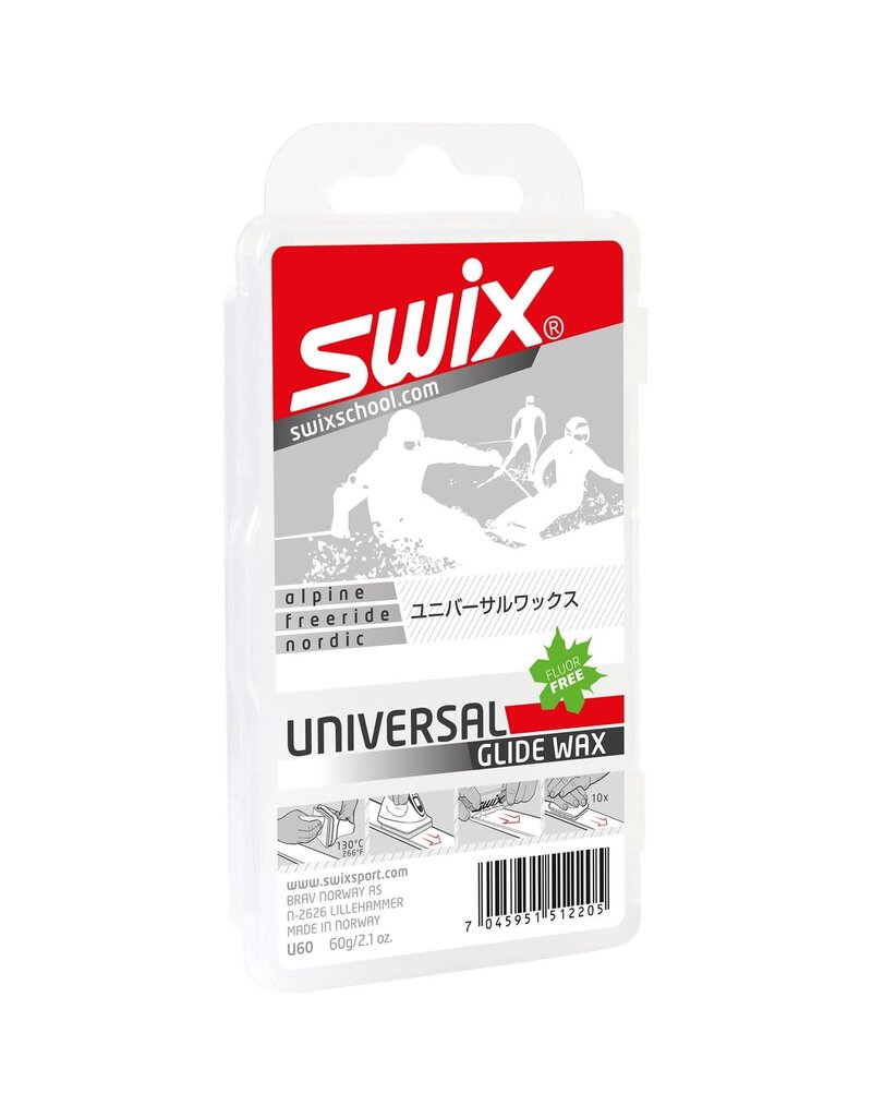 SWIX SWIX WAX UNIVERSAL GLIDE WAX ALL CONDITION 60G U60