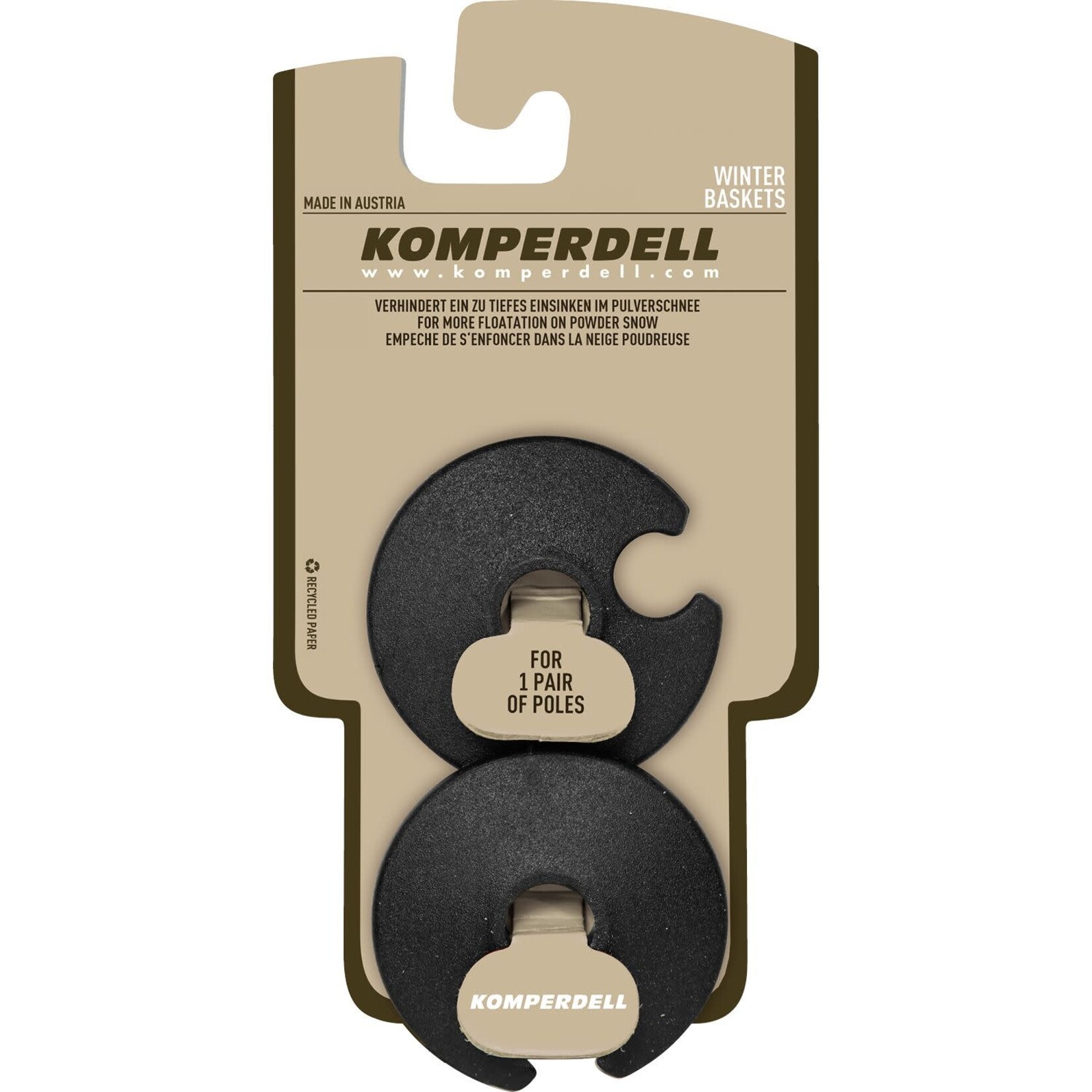 KOMPERDELL KOMPERDELL REPLACEMENT BASKET RACE MINI 5.0CM BLACK