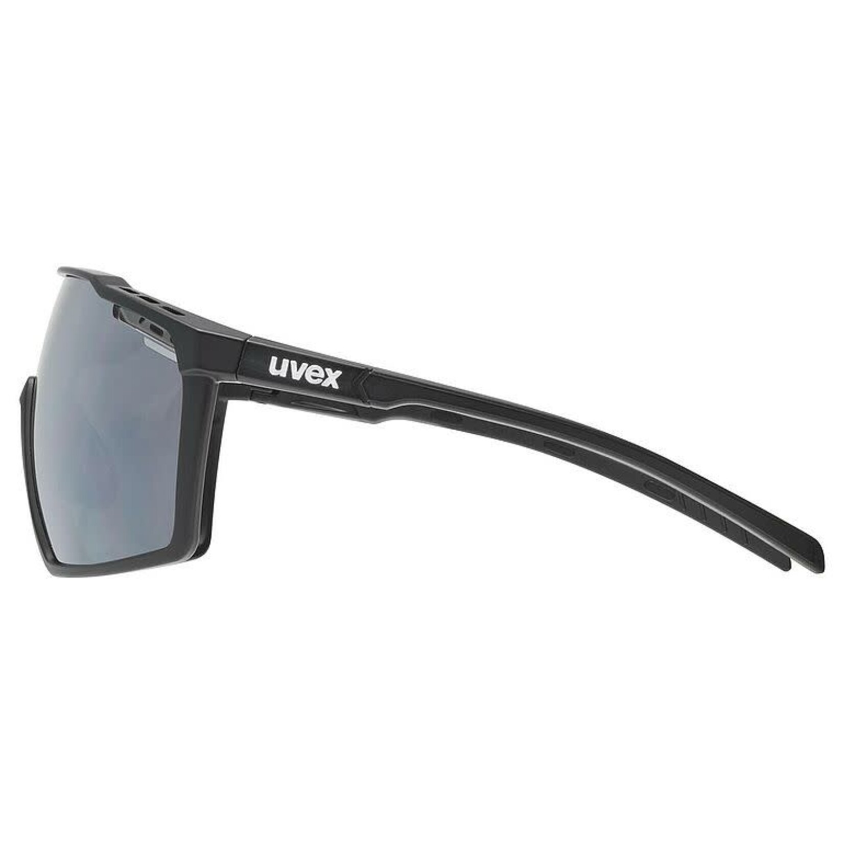 UVEX UVEX SUNGLASSES MTN PERFORM BLACK MATTE W/ MIRROR SILVER CAT 3