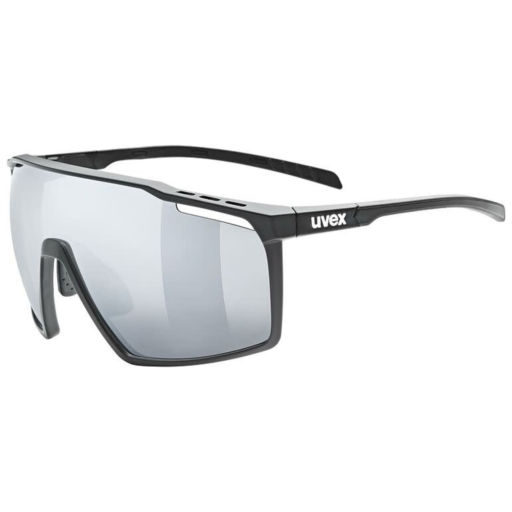 UVEX UVEX SUNGLASSES MTN PERFORM BLACK MATTE W/ MIRROR SILVER CAT 3