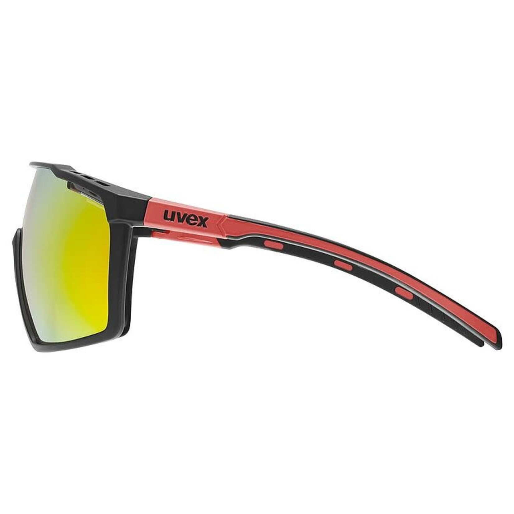 UVEX UVEX SUNGLASSES MTN PERFORM BLACK-RED MATTE W/ MIRROR RED CAT 2
