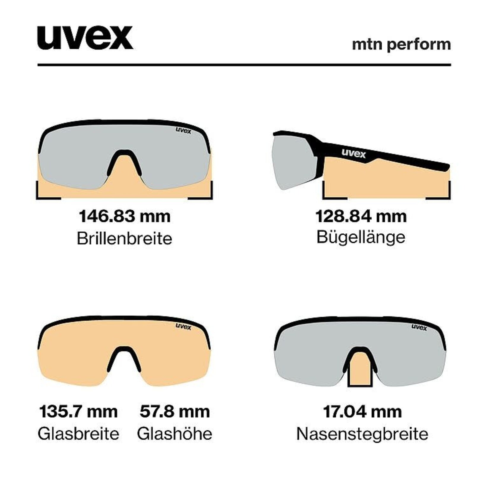 UVEX UVEX SUNGLASSES MTN PERFORM WHITE MATTE W/ MIRROR SILVER CAT 3