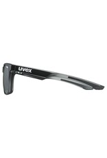 UVEX UVEX SUNGLASSES LGL 42 BLACK TRANSPARENT W/ PC MIRROR SILVER CAT 3