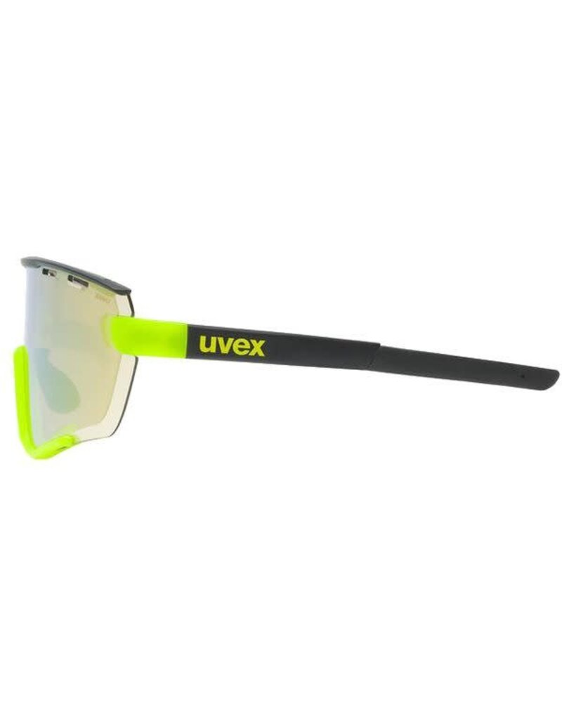 UVEX UVEX SUNGLASSES SPORTSTYLE 236 BLACK YELLOW MATTE W/ MIRROR YELLOW CAT 2 + CLEAR CAT 0