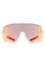UVEX UVEX SUNGLASSES SPORTSTYLE 236 S WHITE MATTE W/ MIRROR RED CAT 2 + CLEAR CAT 0