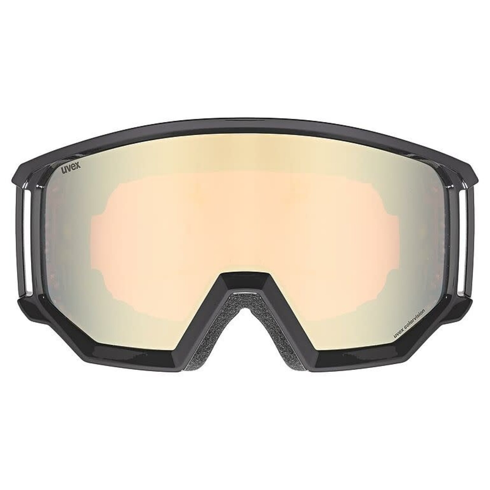 UVEX UVEX SKI GOGGLES ATHLETIC CV BLACK SHINY SL W/ MIRROR GOLD-ORANGE S2