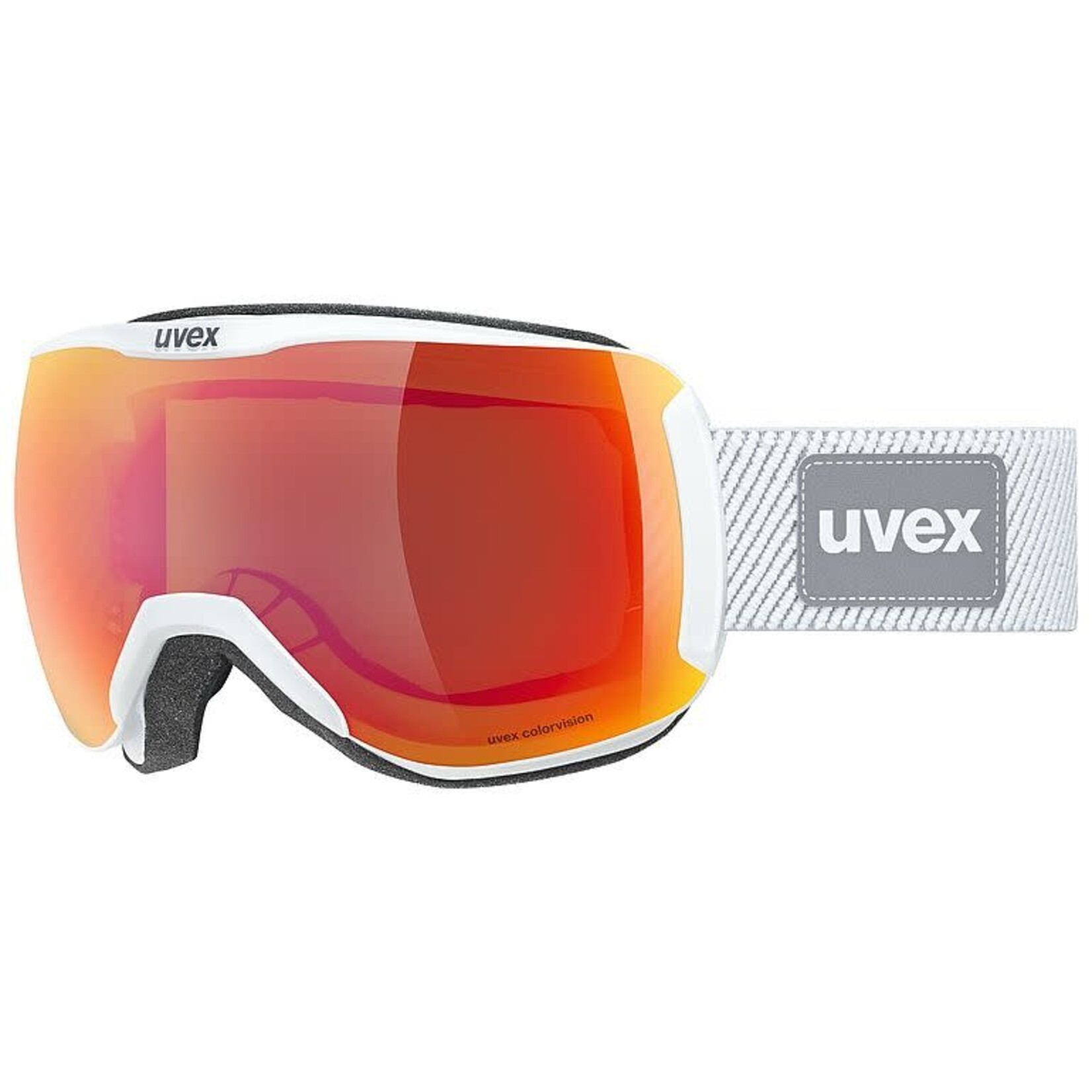 UVEX UVEX SKI GOGGLES DOWNHILL 2100 CV PLANET WHITE SHINY SL W/ MIRROR SCARLET-GREEN S2