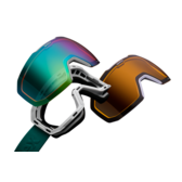 UVEX SKI GOGGLES EPIC ATTRACT CV TORIC BLACK MATT-LITE BLUE W/ FM