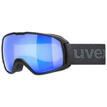 UVEX UVEX SKI GOGGLES XCITD CV BLACK MATT W/ MIRROR BLUE-GREEN S2