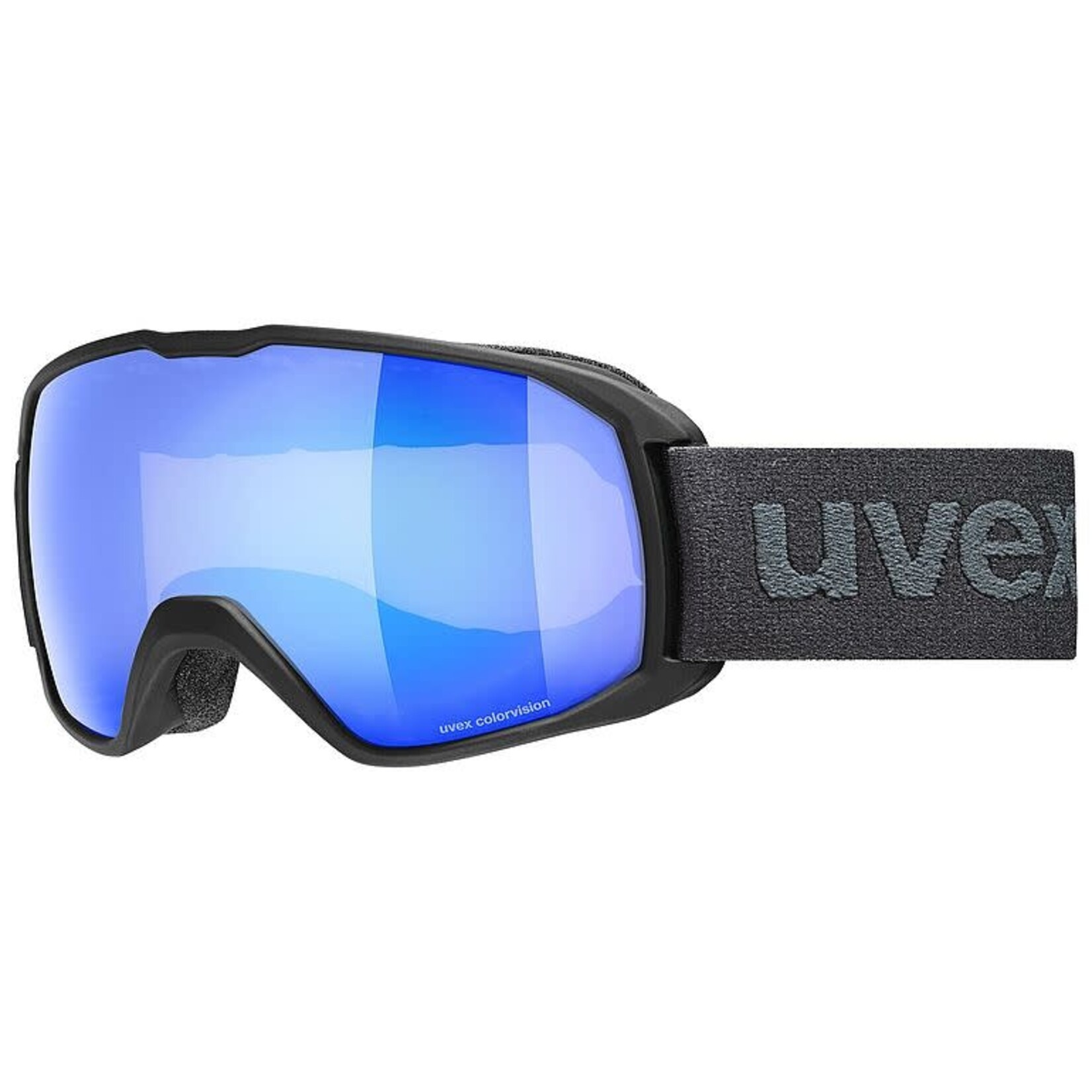 UVEX UVEX SKI GOGGLES XCITD CV BLACK MATT W/ MIRROR BLUE-GREEN S2