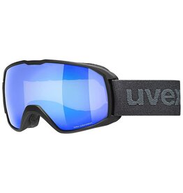 UVEX UVEX SKI GOGGLES XCITD CV BLACK MATT W/ MIRROR BLUE-GREEN S2