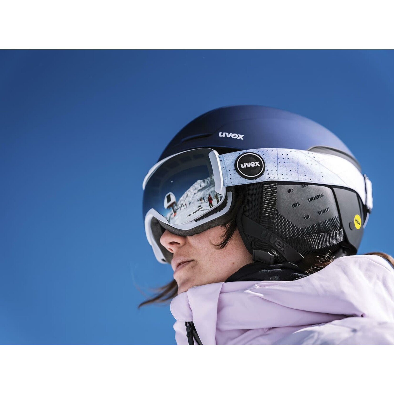UVEX UVEX SKI HELMET STANCE MIPS PURPLE BASH-BLACK MATT