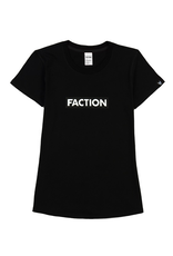 FACTION T-SHIRT LOGO W BLACK